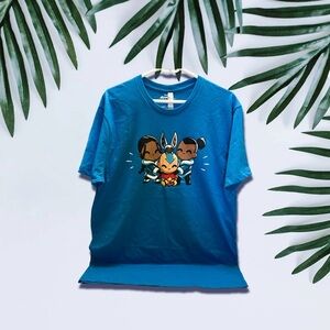 Nickelodeon Avatar Men’s T-shirt' Blue Graphic Tee size L